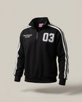 Sweat 03 Half-Zip – Noir – front – Half-zip front closure with stand collar