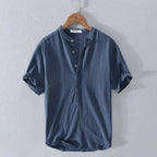 Chemise Kamraya – Lin Coton Col Mao
