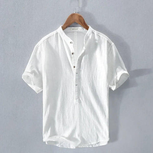 Chemise Kamraya – Lin Coton Col Mao