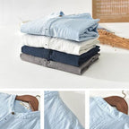 Chemise Kamraya – Lin Coton Col Mao