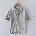 Chemise Kamraya – Lin Coton Col Mao