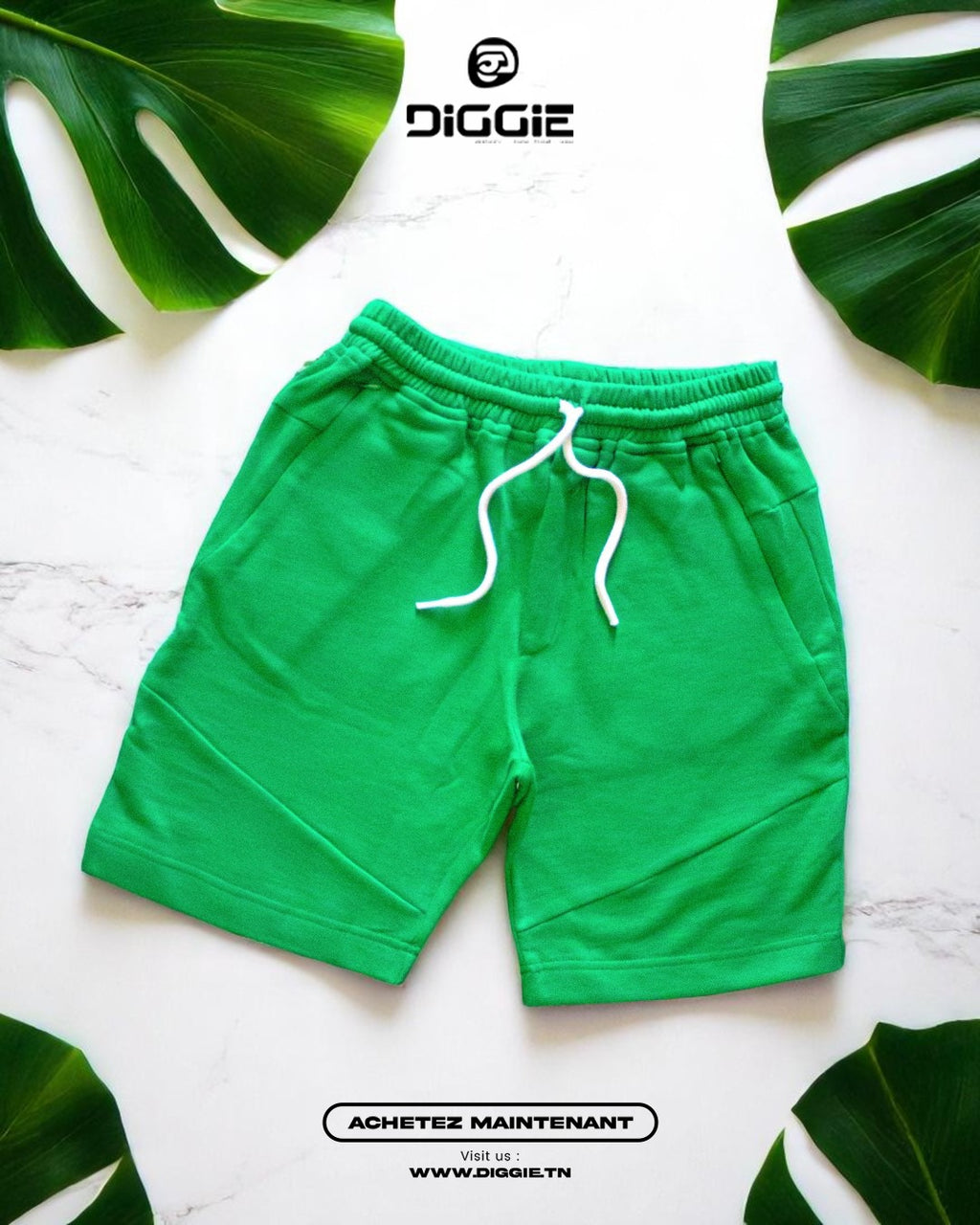 Short Coton Poche Zippée