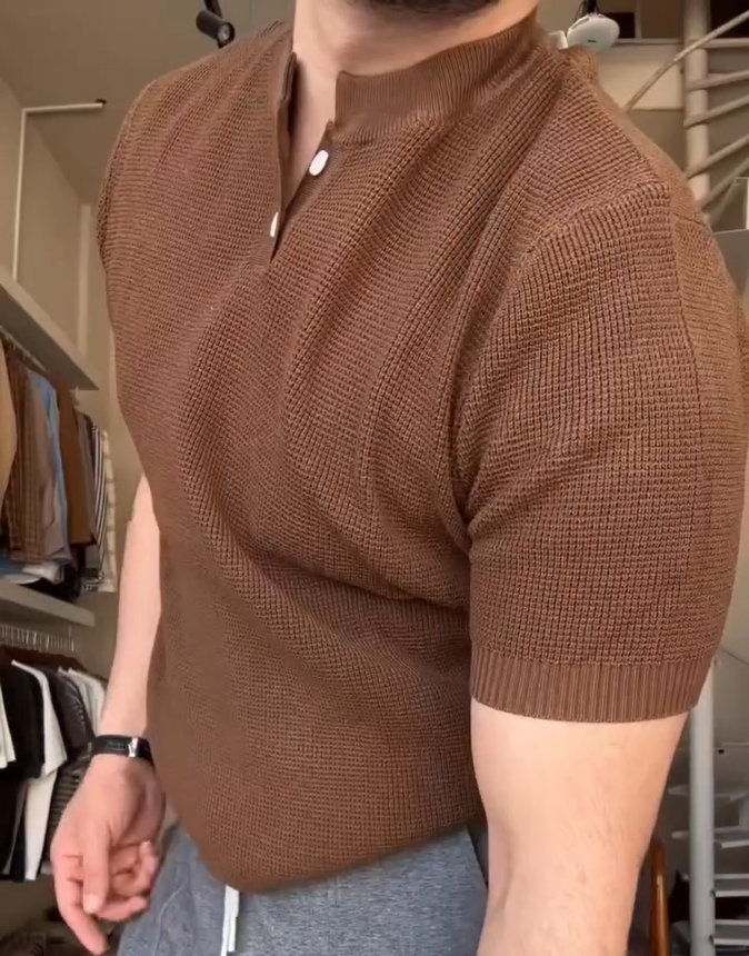 Pull Gauffré Lin