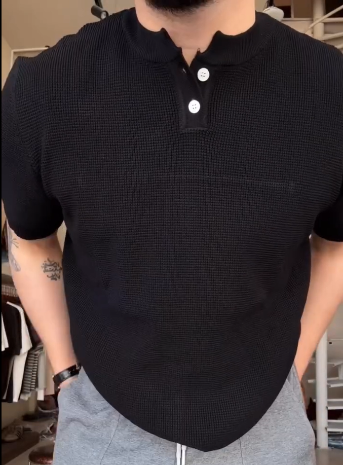 Pull Gauffré Lin