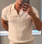 Pull Lin Ajouré Blanc Cassé