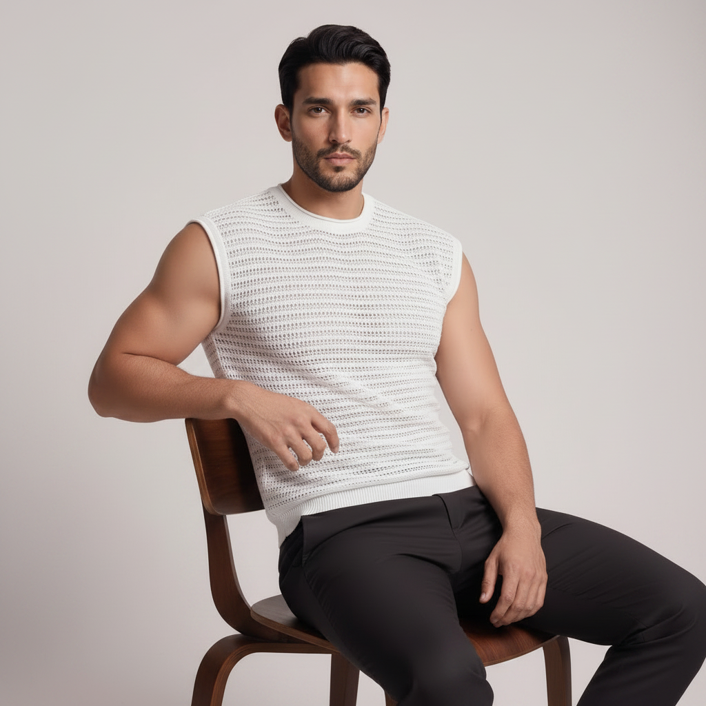 Débardeur Crochet Knit - Format carré