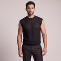 Débardeur Noir - Mannequin Tunisien avec barbe
