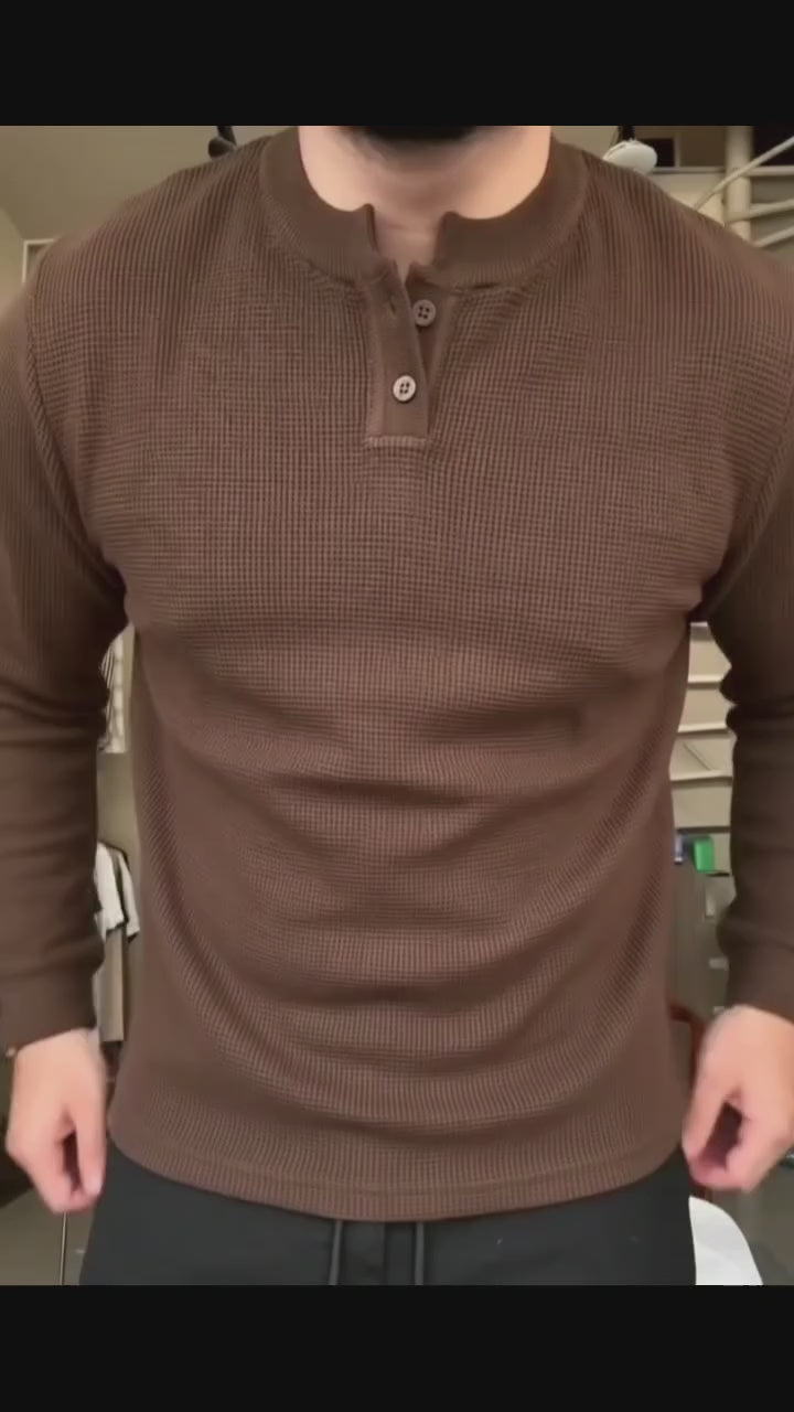 Pull Gauffré Lin Long